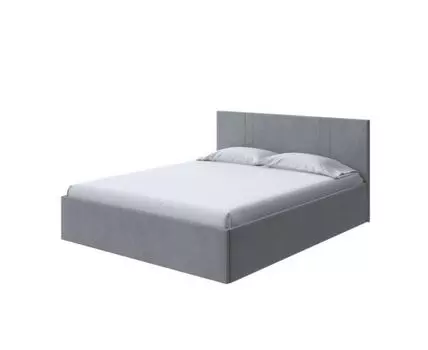 PROxSON Кровать Helix Plus (Ткань: Велюр Ultra Осенний туман) 180x200 (200, Нет, 180, Ultra Осенний туман)