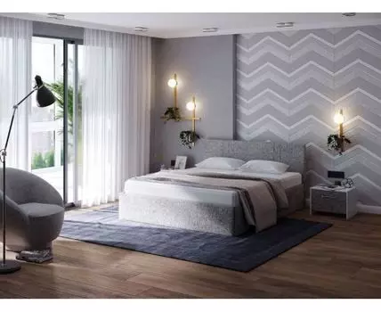 PROxSON Кровать Helix Plus (Ткань: Жаккард Tesla Графит) 90x200 (200, Нет, 90, Tesla Графит)