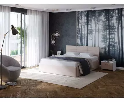 PROxSON Кровать Vector Plus (Ткань: Велюр Ultra Суфле) 140x200 (200, Нет, 140, Ultra Суфле)