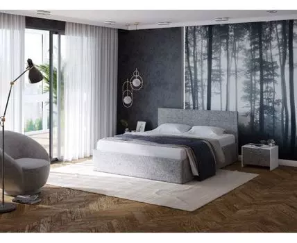 PROxSON Кровать Vector Plus (Ткань: Жаккард Tesla Графит) 160x200 (200, Нет, 160, Tesla Графит)