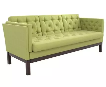 Прямой диван Айверс (83, 80 см, Без пружин, Мягкие, Зеленый, 193, Ширина 190 см)