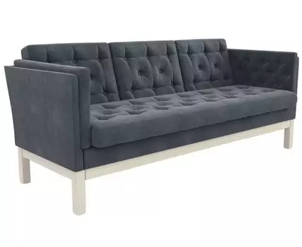 Прямой диван Айверс (83, 80 см, Без пружин, Мягкие, Серый, 193, Ширина 190 см)