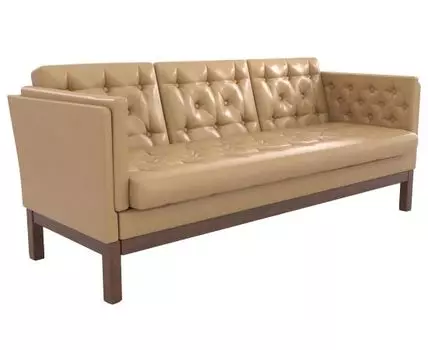 Прямой диван Айверс (83, 80 см, Без пружин, Мягкие, Бежевый, 193, Ширина 190 см)