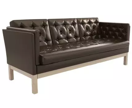 Прямой диван Айверс (83, 80 см, Без пружин, Мягкие, Коричневый, 193, Ширина 190 см)