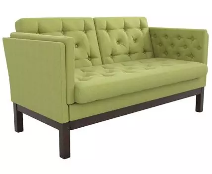 Прямой диван Айверс Мини (83, 80 см, Без пружин, Мягкие, Зеленый, 154, Малогабаритные)