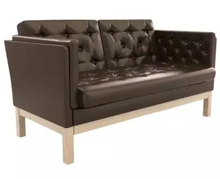 Прямой диван Айверс Мини (83, 80 см, Без пружин, Мягкие, Коричневый, 154, Малогабаритные)