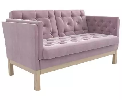 Прямой диван Айверс Мини (83, 80 см, Без пружин, Мягкие, Розовый, 154, Малогабаритные)