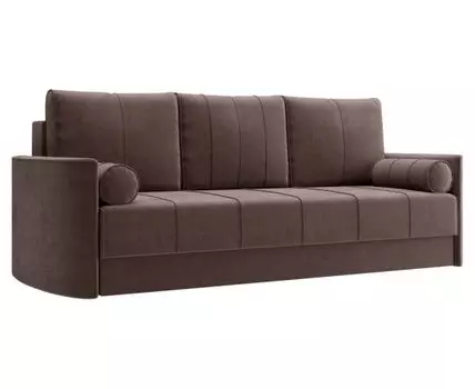 Прямой диван Айви (93, 100 см, Независимый пружинный блок, Пружинный блок, Двуспальные, Жесткие, Коричневый, 230, Большое спальное место)