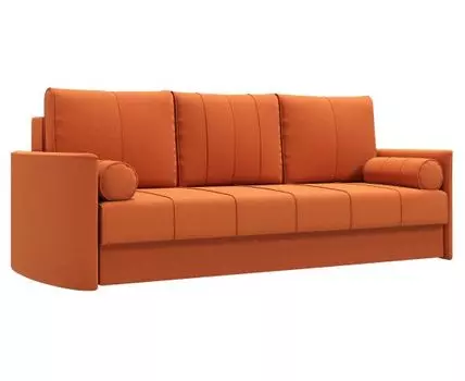 Прямой диван Айви (93, 100 см, Независимый пружинный блок, Плоские пружины «змейка», Двуспальные, Жесткие, Коричневый, 230, Ширина 230 см)