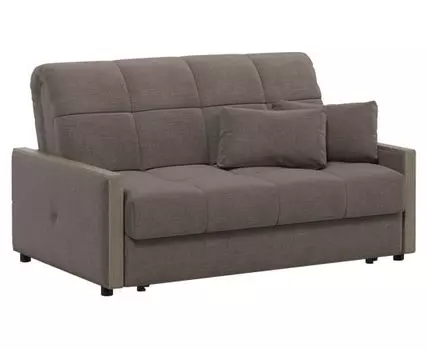 Прямой диван Андреа (90, 100 см, Без ящика, Деревянные ламели, Полутороспальные, Диван-кровать, Коричневый, 139/179, Малогабаритные)