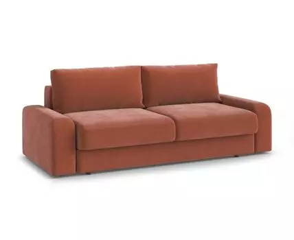 Прямой диван Антонио (89, 100 см, Плоские пружины «змейка», Двуспальные, Жесткие, Бежевый, 234, Большое спальное место)