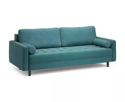 Прямой диван Артур (88, 100 см, Пружинный блок, Двуспальные, Жесткие, Зеленый, 225, Ширина 230 см)