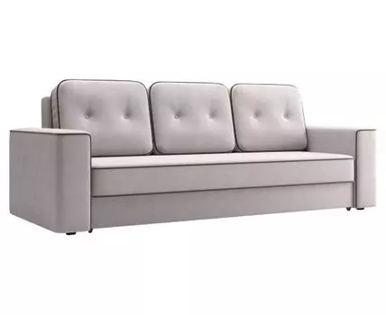 Прямой диван Бристоль (93, 100 см, Пружинный блок, Двуспальные, Жесткие, Серый, 240, Большое спальное место)