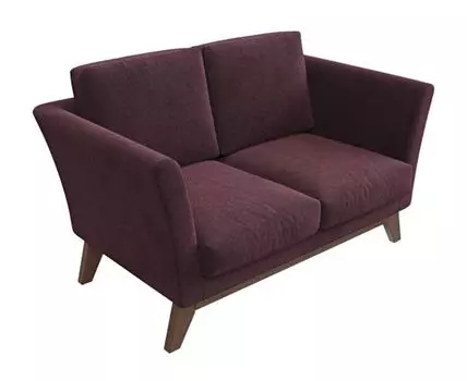 Прямой диван Дублин Мини (94, 90 см, Пружинный блок, Жесткие, Фиолетовый, 149, Малогабаритные)
