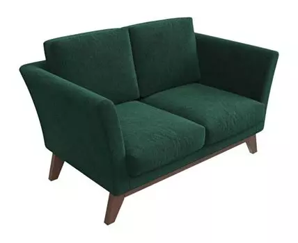 Прямой диван Дублин Мини (94, 90 см, Пружинный блок, Жесткие, Зеленый, 149, Малогабаритные)