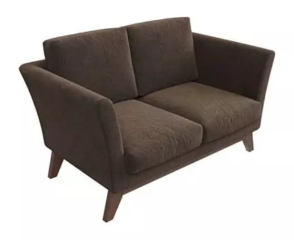 Прямой диван Дублин Мини (94, 90 см, Пружинный блок, Жесткие, Коричневый, 149, Малогабаритные)