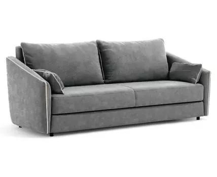 Прямой диван Флеш (92, 110 см, Плоские пружины «змейка», Полутороспальные, Диван-кровать, Серый, 226, Ширина 230 см)