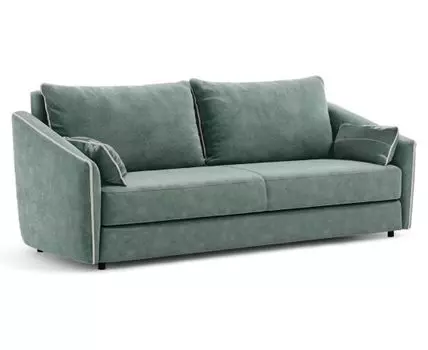 Прямой диван Флеш (92, 110 см, Плоские пружины «змейка», Полутороспальные, Диван-кровать, Зеленый, 226, Ширина 230 см)