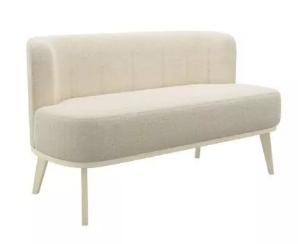 Прямой диван Грета (76, 60 см, Без пружин, Мягкие, Светлое дерево, 134, Малогабаритные)