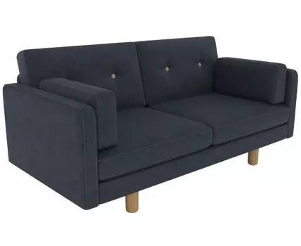 Прямой диван Ингвар Мини (83, 80 см, Без пружин, Мягкие, Серый, 167, Малогабаритные)