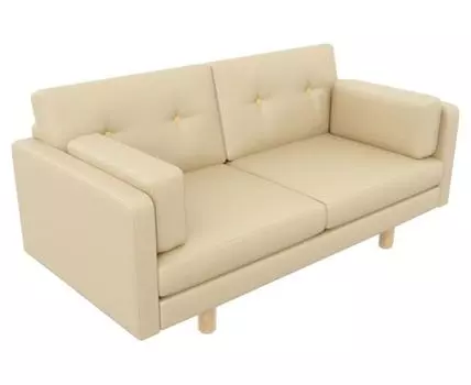 Прямой диван Ингвар Мини (83, 80 см, Без пружин, Мягкие, Бежевый, 167, Малогабаритные)
