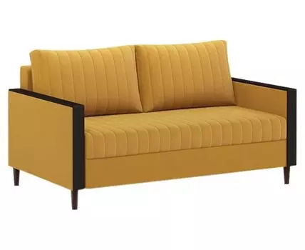 Прямой диван Ивар (88, 100 см, Без пружин, Двуспальные, Диван-кровать, оранжевый, 158, Малогабаритные)