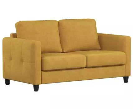 Прямой диван Куба (90, 90 см, Без пружин, Полутороспальные, Диван-кровать, Желтый, 175, Малогабаритные)
