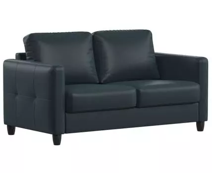 Прямой диван Куба (90, 90 см, Без пружин, Полутороспальные, Диван-кровать, Черный, 175, Малогабаритные)