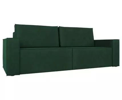 Прямой диван Лофт (95, 100 см, Без пружин, Двуспальные, Диван-кровать, Зеленый, 258, Большое спальное место)