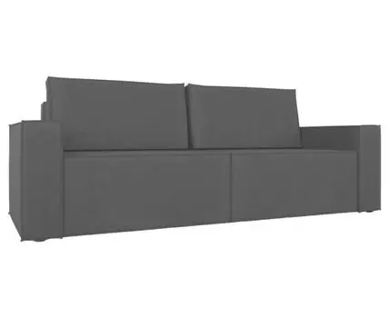 Прямой диван Лофт (95, 100 см, Без пружин, Двуспальные, Диван-кровать, Серый, 258, Большое спальное место)