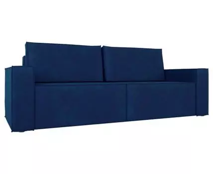 Прямой диван Лофт (95, 100 см, Без пружин, Двуспальные, Диван-кровать, Синий, 258, Большое спальное место)