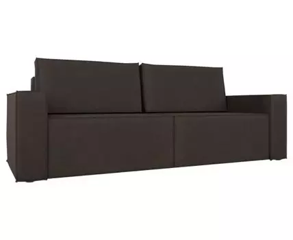 Прямой диван Лофт (95, 100 см, Без пружин, Двуспальные, Диван-кровать, Коричневый, 258, Большое спальное место)