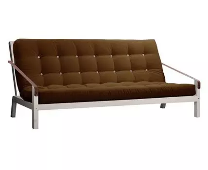 Прямой диван Локи (89, 100 см, Без пружин, Полутороспальные, Диван-кровать, Коричневый, 208, Ширина 210 см)