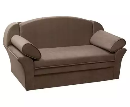 Прямой диван Лотос (91, 90 см, Деревянные ламели, Полутороспальные, Диван-кровать, Коричневый, 167, Малогабаритные)