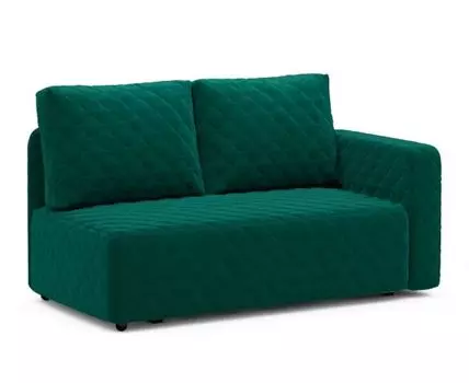 Прямой диван Мортон (92, 90 см, Пружинный блок, Односпальные, Жесткие, Зеленый, 162, Малогабаритные)