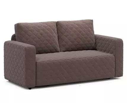 Прямой диван Мортон с подлокотниками (94, 90 см, Пружинный блок, Односпальные, Жесткие, Коричневый, 177, Малогабаритные)