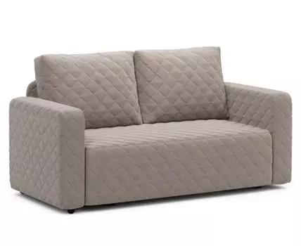 Прямой диван Мортон с подлокотниками (94, 90 см, Пружинный блок, Односпальные, Жесткие, Бежевый, 177, Малогабаритные)