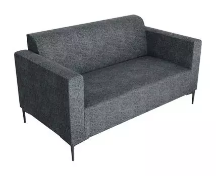 Прямой диван Ник (78.5, 80 см, Без пружин, Мягкие, Серый, 146, Малогабаритные)