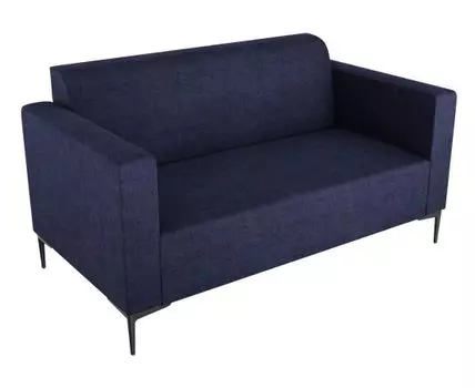 Прямой диван Ник (78.5, 80 см, Без пружин, Мягкие, Синий, 146, Малогабаритные)