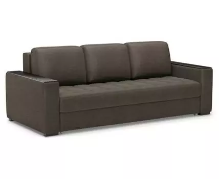 Прямой диван Норден (93, 110 см, Пружинный блок, Двуспальные, Жесткие, Коричневый, 242, Большое спальное место)