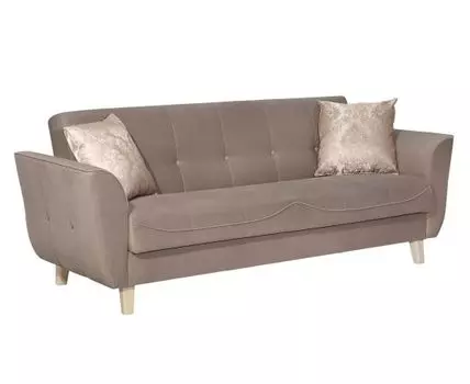 Прямой диван Оникс (93, 90 см, Пружинный блок, Односпальные, Жесткие, Коричневый, 230, Ширина 230 см)