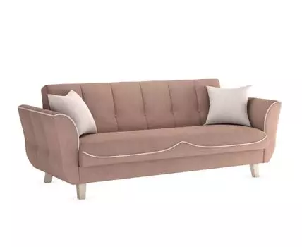 Прямой диван Оникс (93, 90 см, Пружинный блок, Односпальные, Жесткие, Бежевый, 230, Ширина 230 см)