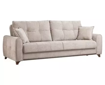 Прямой диван Плимут (91, 110 см, Плоские пружины «змейка», Полутороспальные, Диван-кровать, Бежевый, 234, Ширина 230 см)