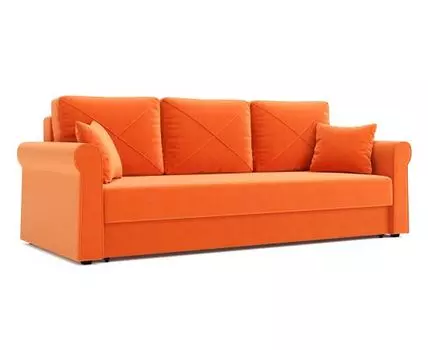 Прямой диван Роланд (93, 100 см, Пружинный блок, Двуспальные, Жесткие, Коричневый, 232, Ширина 230 см)