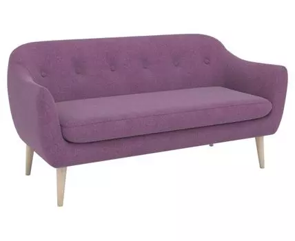 Прямой диван Санрайс (84, 80 см, Без пружин, Мягкие, Фиолетовый, 170, Малогабаритные)