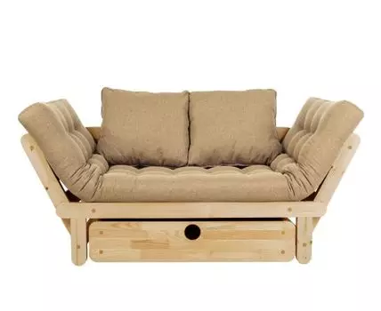 Прямой диван Сламбер (65, 70 см, С ящиком, Без пружин, Мягкие, 154, Малогабаритные)