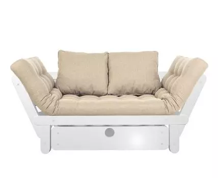 Прямой диван Сламбер (65, 70 см, С ящиком, Без пружин, Мягкие, 154, Малогабаритные)