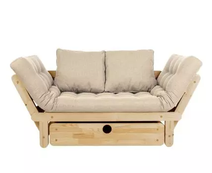 Прямой диван Сламбер (65, 70 см, С ящиком, Без пружин, Мягкие, 154, Малогабаритные)