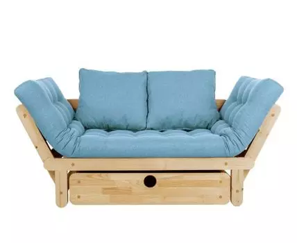 Прямой диван Сламбер (65, 70 см, С ящиком, Без пружин, Мягкие, 154, Малогабаритные)