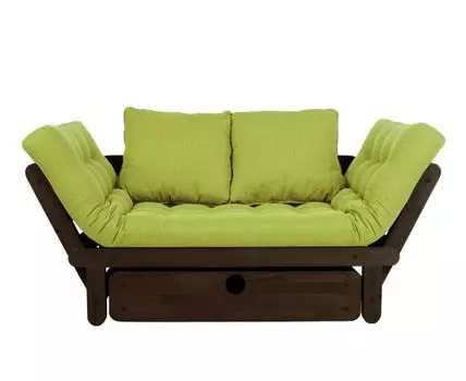 Прямой диван Сламбер (65, 70 см, С ящиком, Без пружин, Мягкие, 154, Малогабаритные)